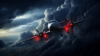 Aircraft in Rain, rain, vehicle, aircraft HD wallpaper