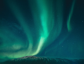 Aurora Borealis Bright Colors, aurora, nature, mountains, reflection HD wallpaper