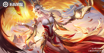 Phoenix, wings, bird, fantasy, yellow, red, girl, fire, 3q studio, frumusete HD wallpaper