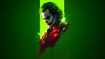 Renegade Joker, joker, supervillain, ai, superheroes, minimalism, minimalist, artwork, digital-art HD wallpaper