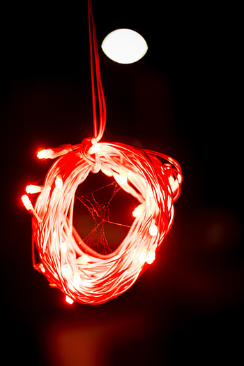 Web, Shine, Light, Miscellanea, Miscellaneous, Glow, Garland HD phone wallpaper