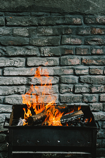 Fire, Bonfire, Miscellanea, Miscellaneous, Wall, Firewood HD phone wallpaper