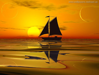 Transport, Sunset, Ships, Sea HD wallpaper