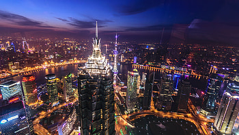 Building, , Shanghai, Night, Cities HD wallpaper