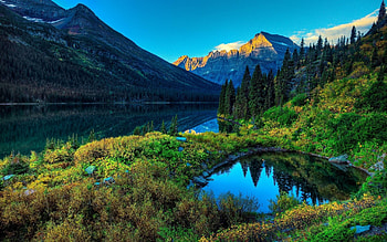 Glacier National Park, Landscapes HD wallpaper