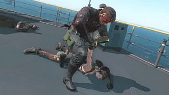 Metal Gear Solid V The Phantom Pain Quiet attacks Diamond Dog soldier HD wallpaper