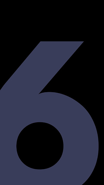 Number Six, minimalist, simple, pixel_6 HD phone wallpaper