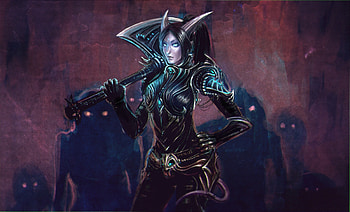 World of Warcraft Â· Draenei Â· death knight HD wallpaper