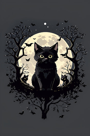 cat , Anime, Anime Art, artistic HD phone wallpaper