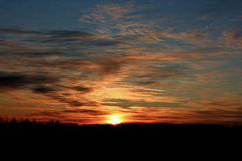 Nature, Sunset, Sky, Clouds, Silhouette HD wallpaper
