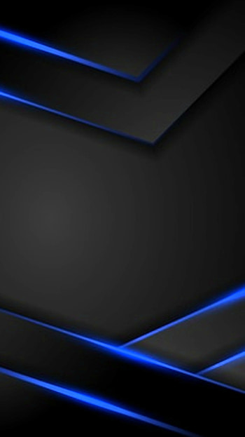 amoled black neon blue, digital, 3d, material, modern, texture, design, layers, pattern, abstract, tint HD phone wallpaper