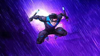 Nightwing In Gotham Knights, nightwing, gotham-knights, games, 2024-games, superheroes, artist, artwork, digital-art, artstation, video-games HD wallpaper