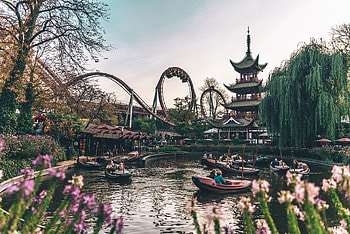 Tivoli Gardens, Historic amusement park, Oldest in the world, Entertainment wonder HD wallpaper