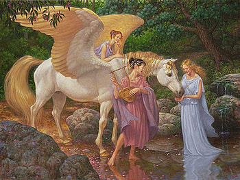 pegasus, fairytale, fairies, fantasy HD wallpaper