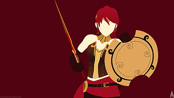 RWBY Pyrrha Nikos (Minimalist ) HD wallpaper