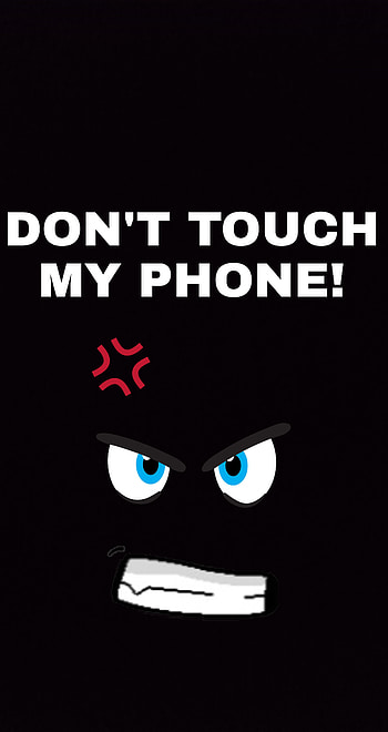 art, animated, Don't touch my , angry, funny HD phone wallpaper