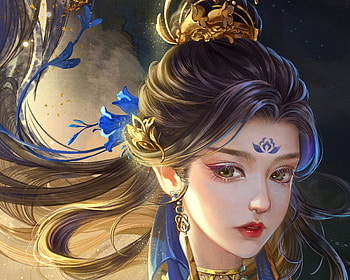 Beauty, blue, frumusete, art, suisui, gorgeous, girl, superb, fantasy, luminos HD wallpaper