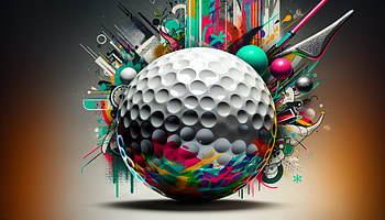 Colorful Abstract Golf Ball, golf ball, golf, ball, Abstract, artistic HD wallpaper