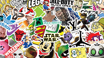Sticker Bomb HD wallpaper