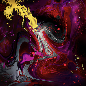 Colorful, texture, fluid, flow, abstract HD phone wallpaper