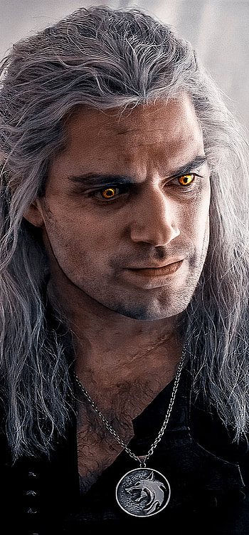 Netflixs Witcher, long hair, warrior, vesemir, geralt of rivia, netflix, the witcher netflix, sword, the witcher 3, geralt, witcher game, white hair, glowing eyes, henry cavill, knight, the witcher, the witcher 3 wild hunt HD phone wallpaper
