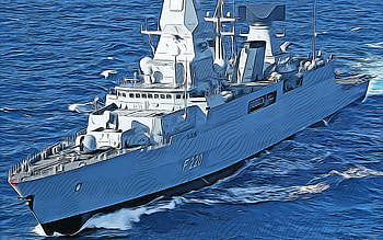Hamburg, F220, , German frigate, vector art, Hamburg drawing, creative art, Hamburg art, vector drawing, abstract ships, ships drawings, German Navy, Hamburg F220, FGS Hamburg HD wallpaper