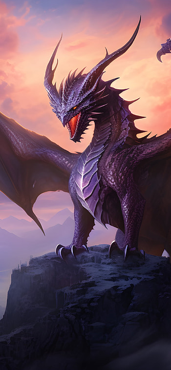 Roaring dragon, fantasy, dragon HD phone wallpaper