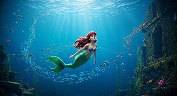 The Little Mermaid, Mermaid HD wallpaper