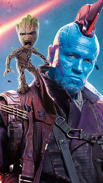 Yondu and Baby Groot, Sony Xperia HD phone wallpaper