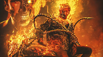 Keanu Reeves As Ghost Rider , ghost-rider, superheroes, artwork, artist, keanu-reeves HD wallpaper