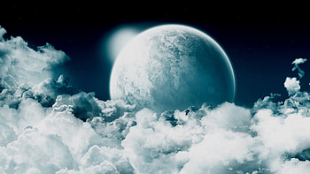 Planet Skyscape, space clouds, fantasy planet, clouds, skyscape, fantasy world HD wallpaper