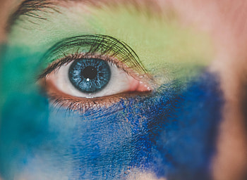 Macro, Paint, Eye, Eyelash, Eyelashes HD wallpaper