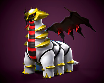 Gaming, Giratina, Pokmon, 3D print HD wallpaper