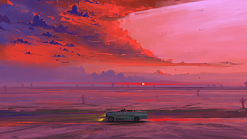 Travelling To The City, artist, artwork, digital-art HD wallpaper