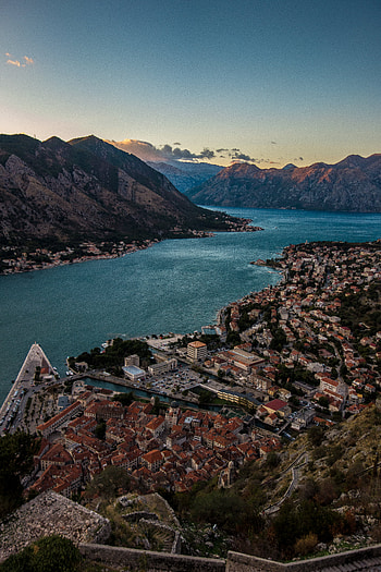 Nature, Rivers, Mountains, City, Building, View From Above HD phone wallpaper