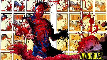 Invincible, Invincible ( Comics), Comics, Blood, Comics, Mark Grayson HD wallpaper