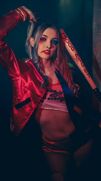 Harley Quinn, cosplay HD phone wallpaper