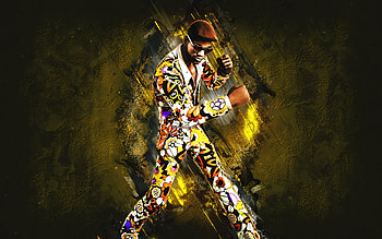 Fortnite Blastoff Anderson Paak Skin, Fortnite, main characters, yellow stone background, Blastoff Anderson Paak, Fortnite skins, Blastoff Anderson Paak Skin, Blastoff Anderson Paak Fortnite, Fortnite characters HD wallpaper
