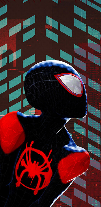Miles Morales Black Suit, Spider-Man: Into the Spider-Verse, Samsung Galaxy S8 HD phone wallpaper
