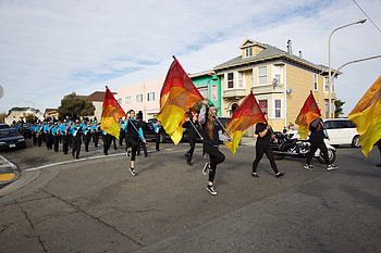Color Guard, Flag spinning, Winter Guard, Phillip and Sala Burton high school HD wallpaper