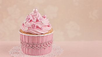 Pink cupcake, , Vibrant , Colorful delight HD wallpaper