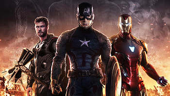 Avengers Endgame Trinity, avengers-endgame, iron-man, captain-america, thor, 2019-movies, movies, superheroes HD wallpaper