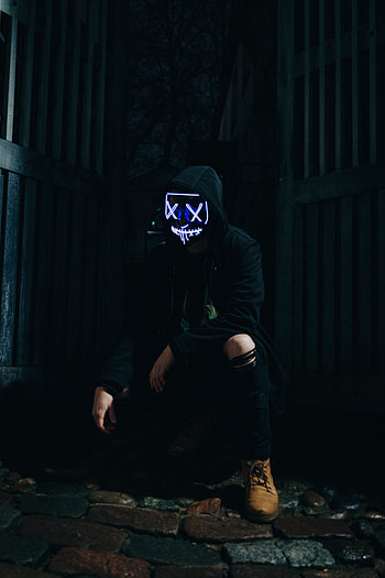 Dark, Miscellanea, Miscellaneous, Mask, Human, Person, Hood HD phone wallpaper