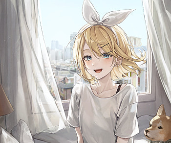 Rin Kagamine, Rin Kagamine, Anime, Vocaloid HD wallpaper