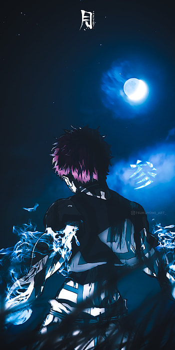 Akaza, sky, moon, kimetsunoyaiba, akazaedit, demonslayer, muzan, demonslayermugentrain HD phone wallpaper