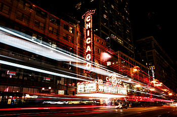 Cities, Night, City, Movement, Traffic, Chicago, Illinois HD wallpaper