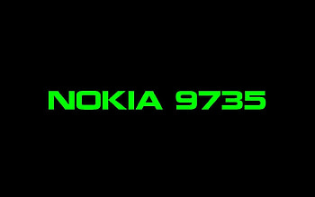 Nokia 9735, intel, black, green, Nokia HD wallpaper
