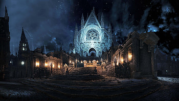 Gothic Architecture, Dark Souls III, Irithyll , Otosection HD wallpaper