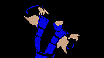 Mortal Kombat Sub Zero Blue Minimal , mortal-kombat, sub-zero, games, minimalism, minimalist, artist, artwork, digital-art HD wallpaper