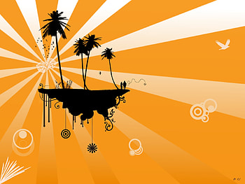 my little island, island, floating island HD wallpaper